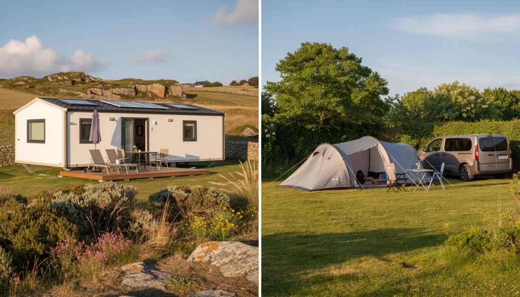 comparez les coûts entre un mobil-home et un emplacement de camping en bretagne pour choisir l'option la plus économique adaptée à vos vacances.