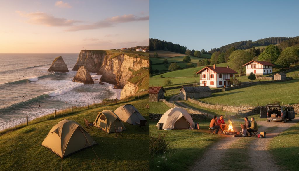 découvrez les avantages du camping au pays basque, entre le charme du littoral et la tranquillité de l'arrière-pays, pour choisir la destination idéale de vos vacances.