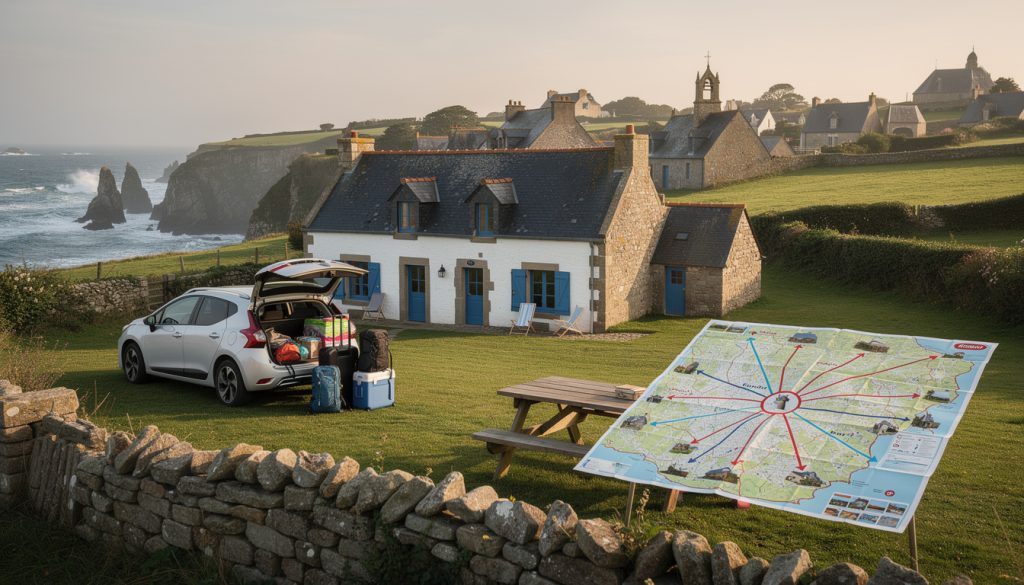 découvrez nos conseils pratiques pour organiser un road trip en bretagne en posant vos valises dans un seul hébergement, tout en explorant la région à votre rythme.