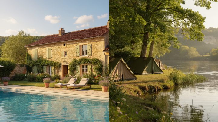 découvrez nos locations de vacances en dordogne : choisissez entre une maison avec piscine pour un séjour confortable ou un camping en bord de rivière pour une expérience nature inoubliable.