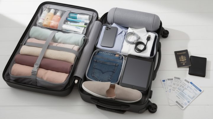 découvrez la liste complète et pratique pour voyager léger uniquement avec un bagage cabine, idéale pour un séjour de 7 à 10 jours sans souci.
